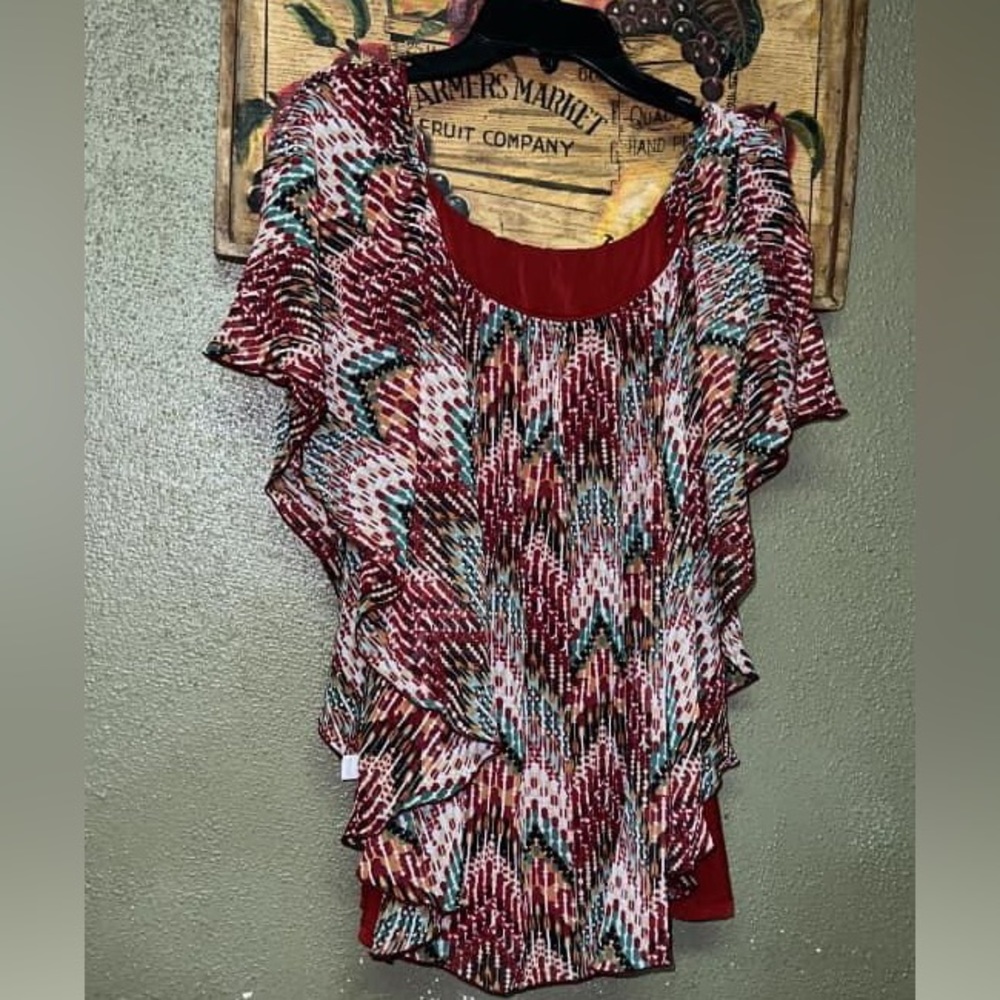 Great print chiffon blouse